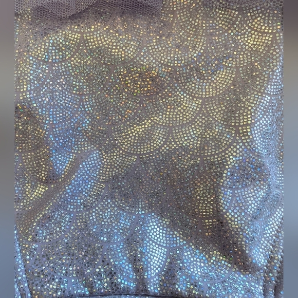 Iridescent Mermaid purple Old Navy Swimsuit with Tulle Skirt size 18-24 mnth NWT - Picture 7 of 8